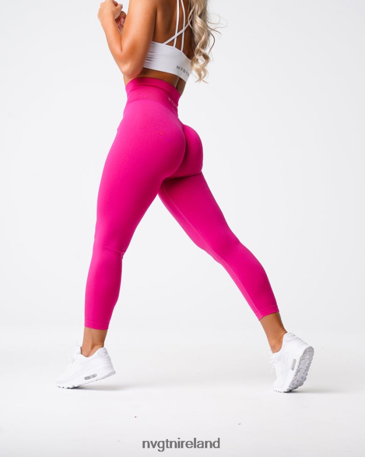 NVGTN Solid Seamless Leggings Fitness Magenta Women VV2PRZ576
