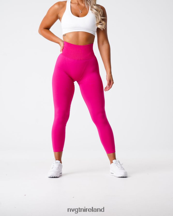 NVGTN Solid Seamless Leggings Fitness Magenta Women VV2PRZ576