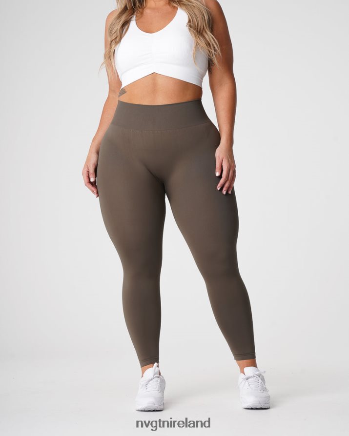 NVGTN Solid Seamless Leggings Fitness Olive Women VV2PRZ557