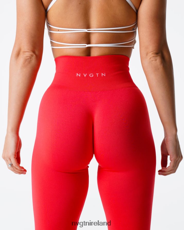 NVGTN Solid Seamless Leggings Fitness Scarlet Women VV2PRZ552
