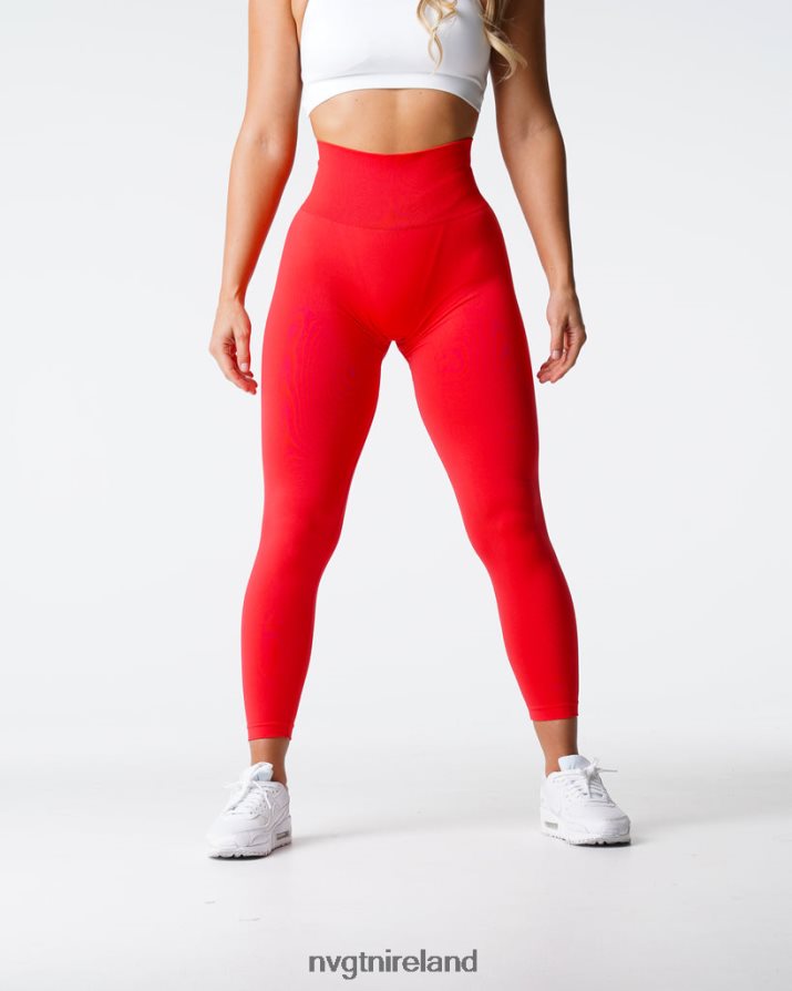 NVGTN Solid Seamless Leggings Fitness Scarlet Women VV2PRZ552
