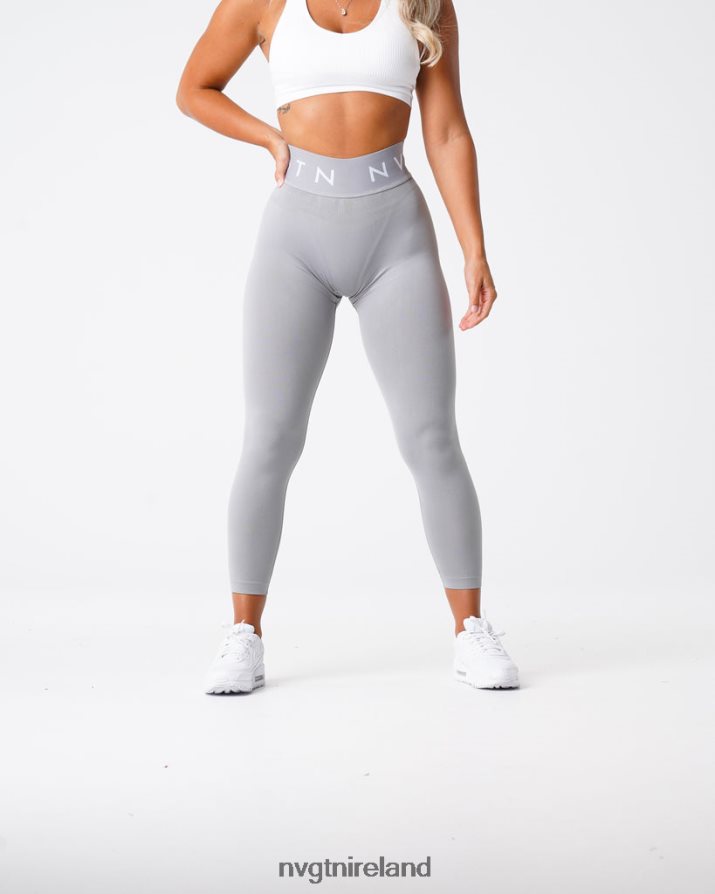 NVGTN Sport Seamless Leggings Fitness Light Grey Women VV2PRZ569