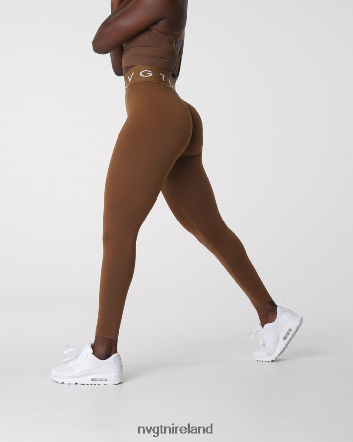 NVGTN Sport Seamless Leggings Fitness Mocha Women VV2PRZ554