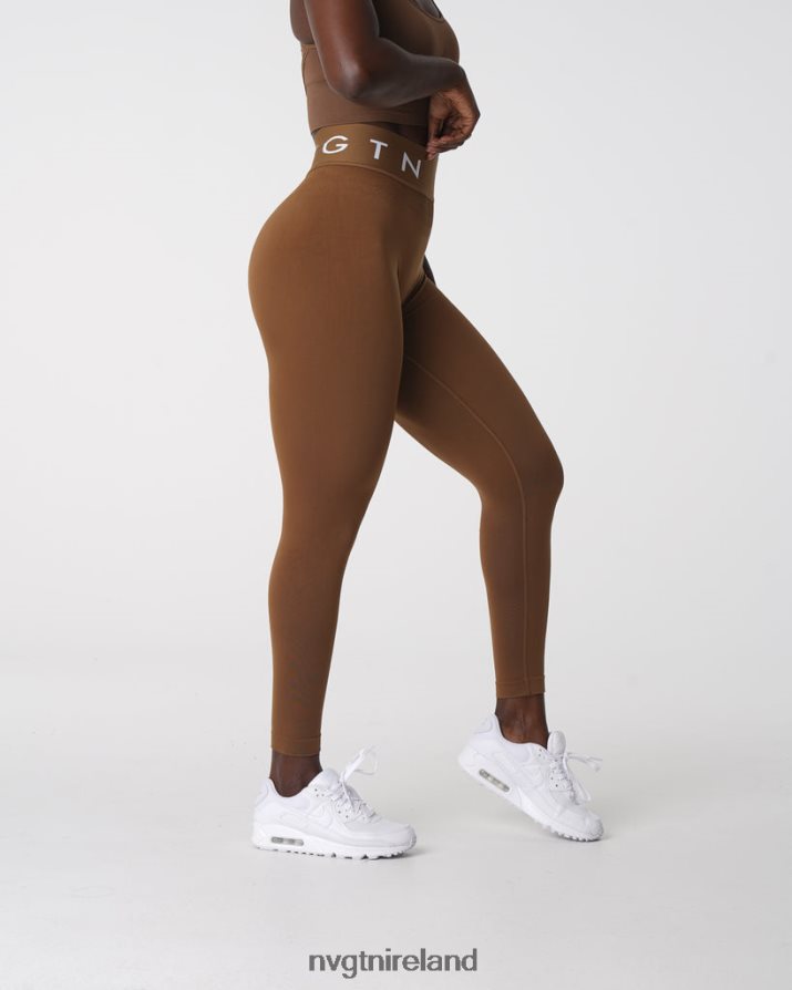 NVGTN Sport Seamless Leggings Fitness Mocha Women VV2PRZ554