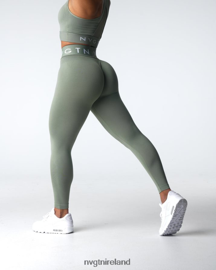 NVGTN Sport Seamless Leggings Fitness Sage Green Women VV2PRZ501