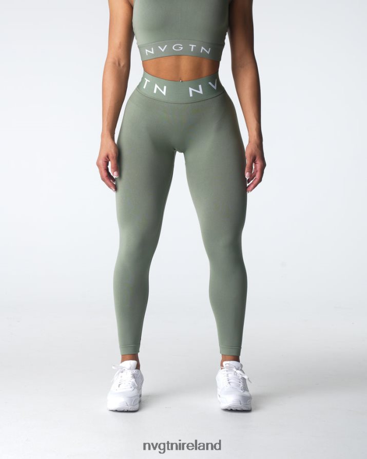 NVGTN Sport Seamless Leggings Fitness Sage Green Women VV2PRZ501