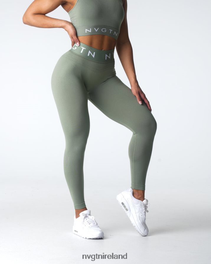 NVGTN Sport Seamless Leggings Fitness Sage Green Women VV2PRZ501