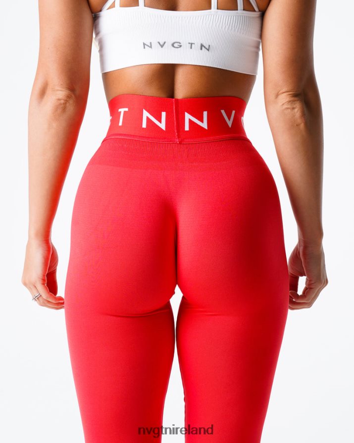 NVGTN Sport Seamless Leggings Fitness Scarlet Women VV2PRZ570