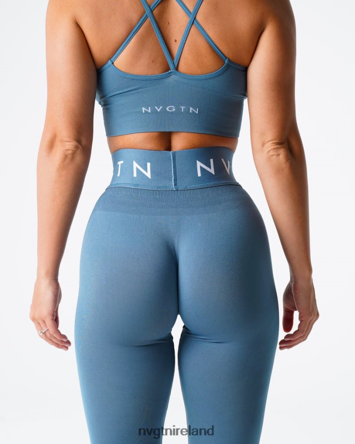 NVGTN Sport Seamless Leggings Fitness Stone Blue Women VV2PRZ498