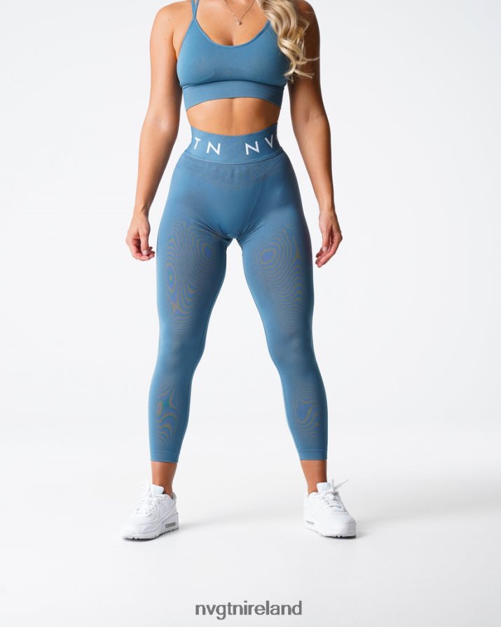 NVGTN Sport Seamless Leggings Fitness Stone Blue Women VV2PRZ498