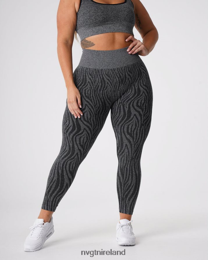 NVGTN Zebra Seamless Leggings Fitness Black Speckled Women VV2PRZ677