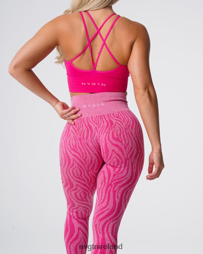 NVGTN Zebra Seamless Leggings Fitness Fuchsia Women VV2PRZ691