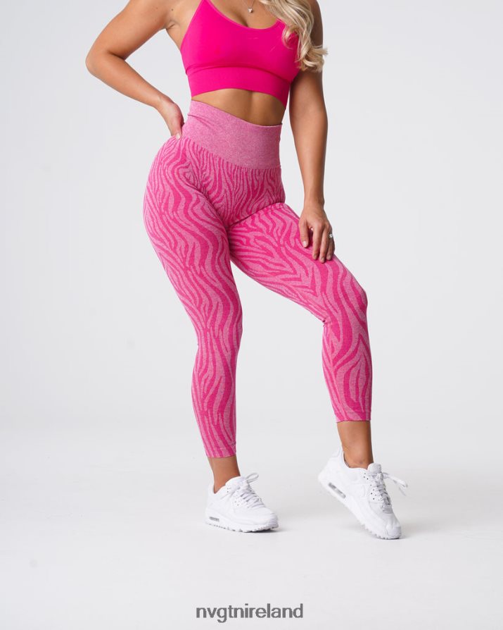 NVGTN Zebra Seamless Leggings Fitness Fuchsia Women VV2PRZ691