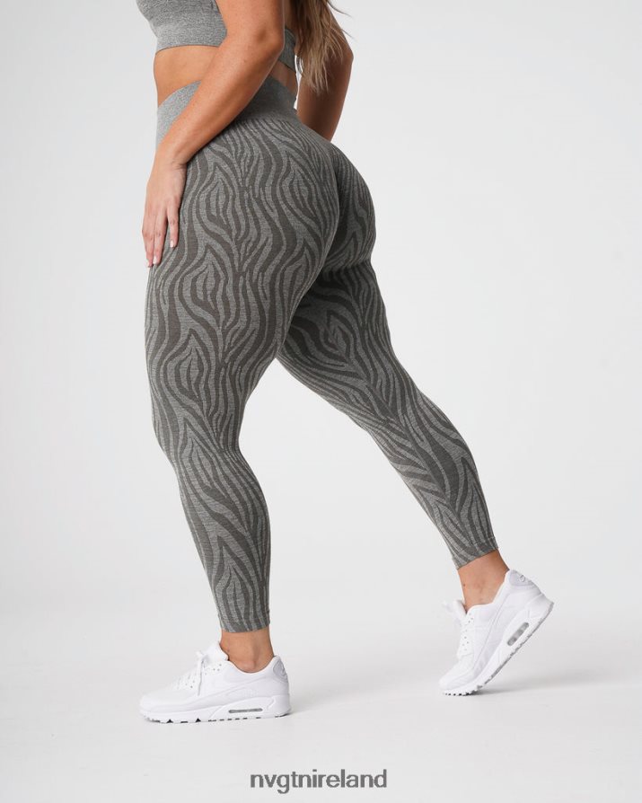 NVGTN Zebra Seamless Leggings Fitness Khaki Green Women VV2PRZ687