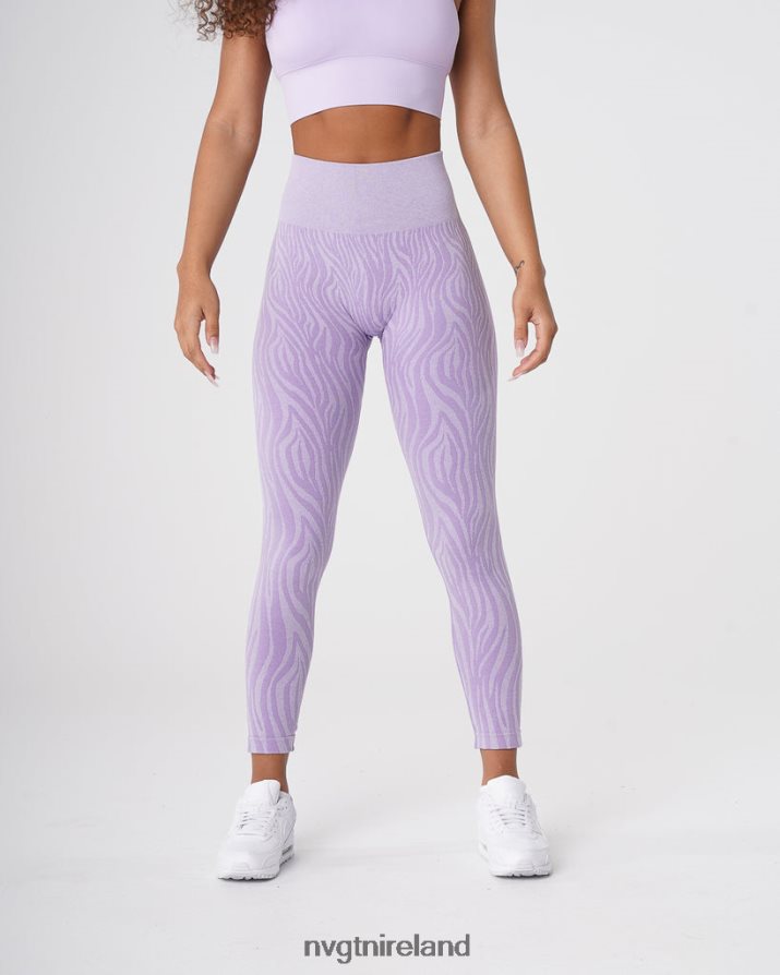 NVGTN Zebra Seamless Leggings Fitness Lilac Women VV2PRZ690