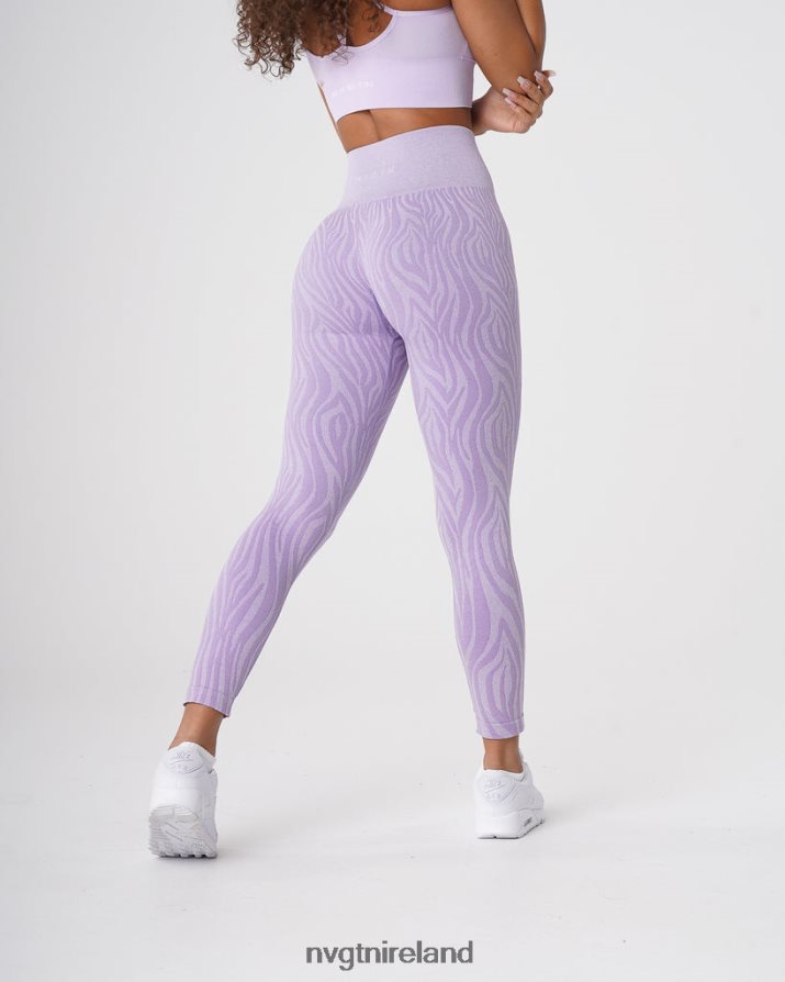 NVGTN Zebra Seamless Leggings Fitness Lilac Women VV2PRZ690