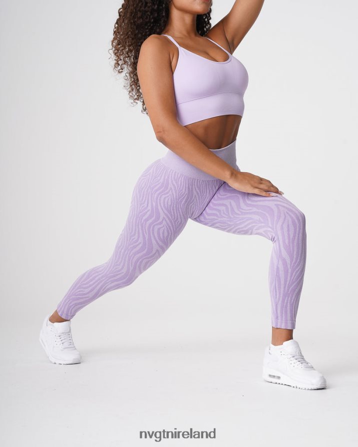 NVGTN Zebra Seamless Leggings Fitness Lilac Women VV2PRZ690
