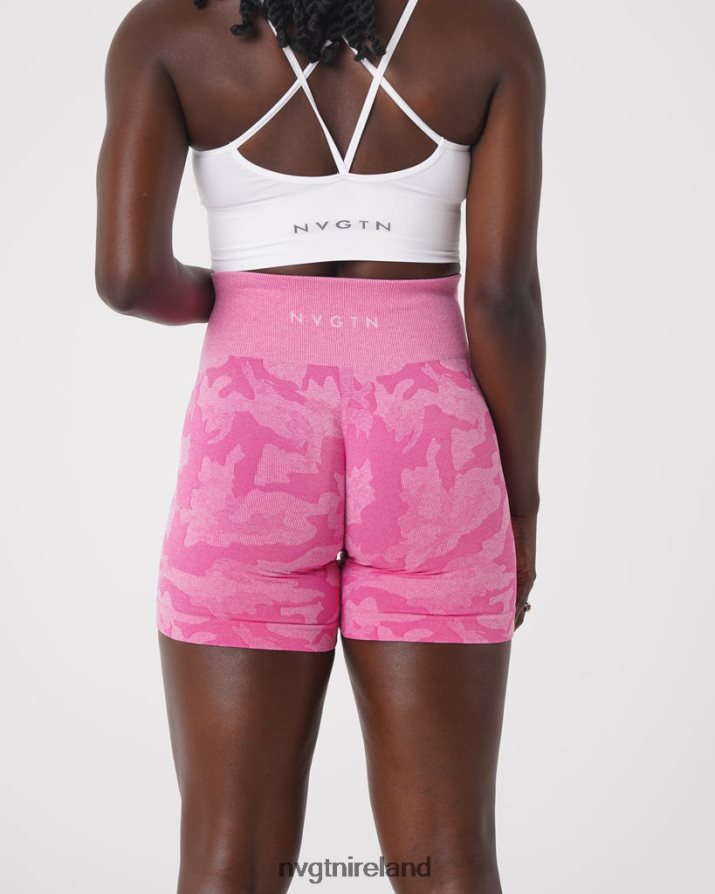 NVGTN Camo Seamless Shorts Fitness Bubble Gum Pink Women VV2PRZ439