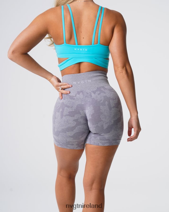 NVGTN Camo Seamless Shorts Fitness Grey Women VV2PRZ438