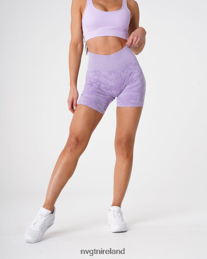 NVGTN Camo Seamless Shorts Fitness Lilac Women VV2PRZ446