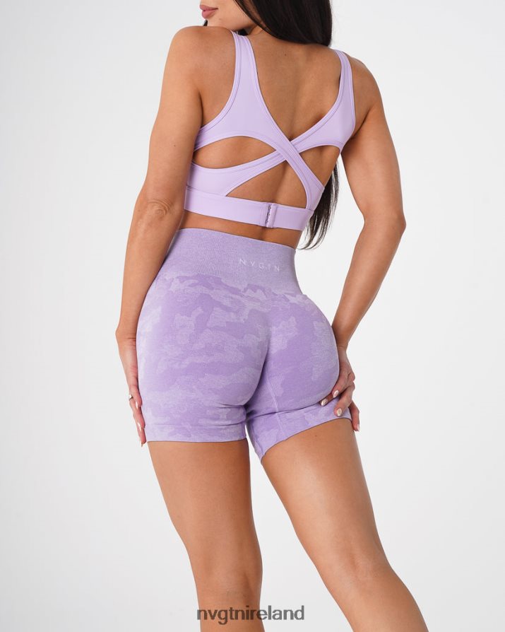 NVGTN Camo Seamless Shorts Fitness Lilac Women VV2PRZ446