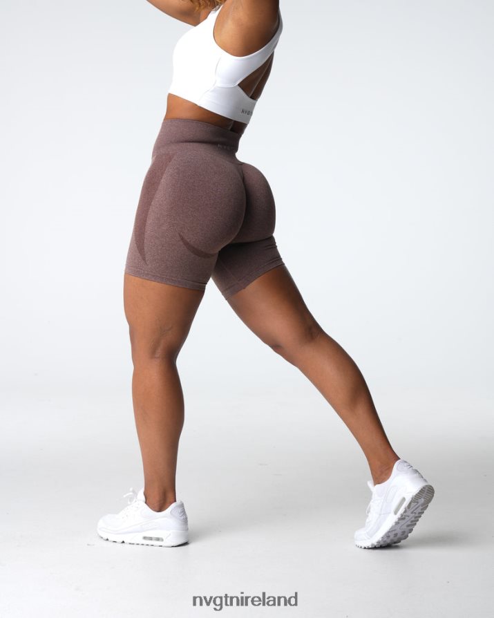 NVGTN Contour Seamless Shorts Fitness Cocoa Women VV2PRZ338