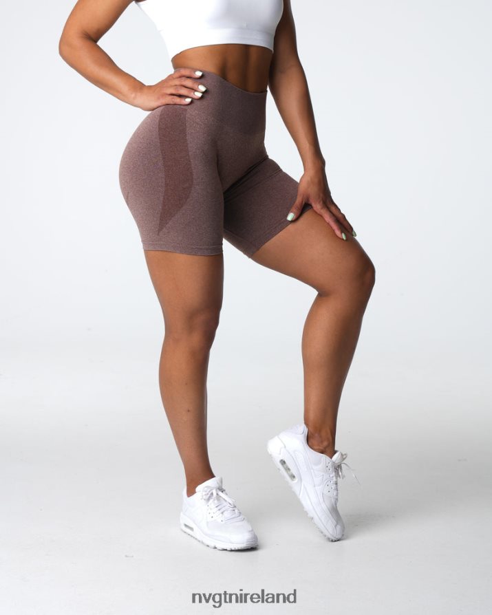 NVGTN Contour Seamless Shorts Fitness Cocoa Women VV2PRZ338