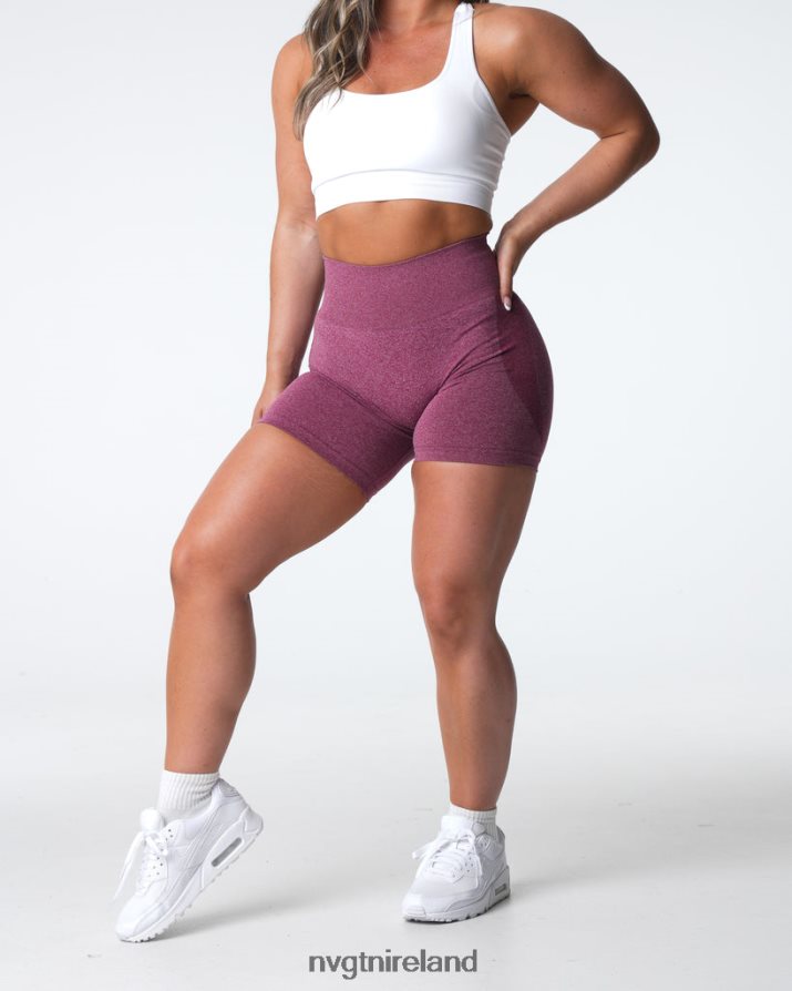 NVGTN Contour Seamless Shorts Fitness Maroon Women VV2PRZ337