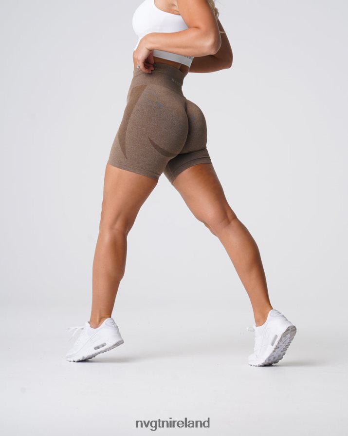 NVGTN Contour Seamless Shorts Fitness Mocha Women VV2PRZ346