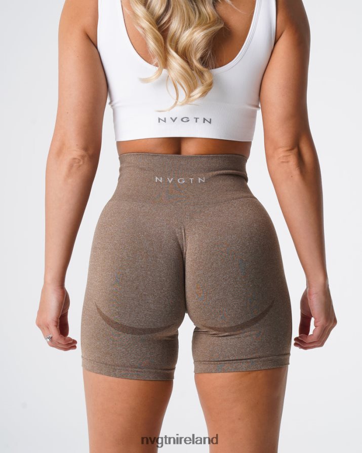 NVGTN Contour Seamless Shorts Fitness Mocha Women VV2PRZ346