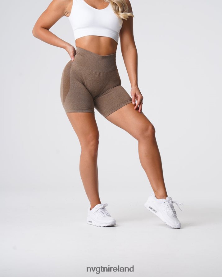NVGTN Contour Seamless Shorts Fitness Mocha Women VV2PRZ346