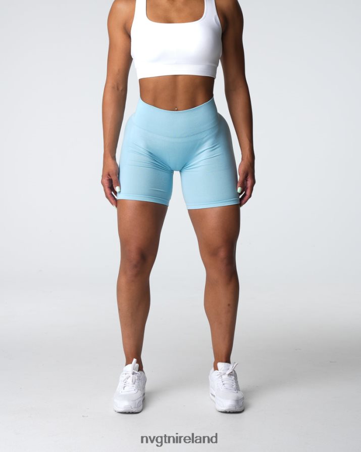 NVGTN Contour Seamless Shorts Fitness Pastel Blue Women VV2PRZ323
