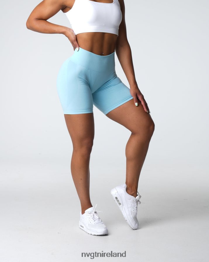 NVGTN Contour Seamless Shorts Fitness Pastel Blue Women VV2PRZ323