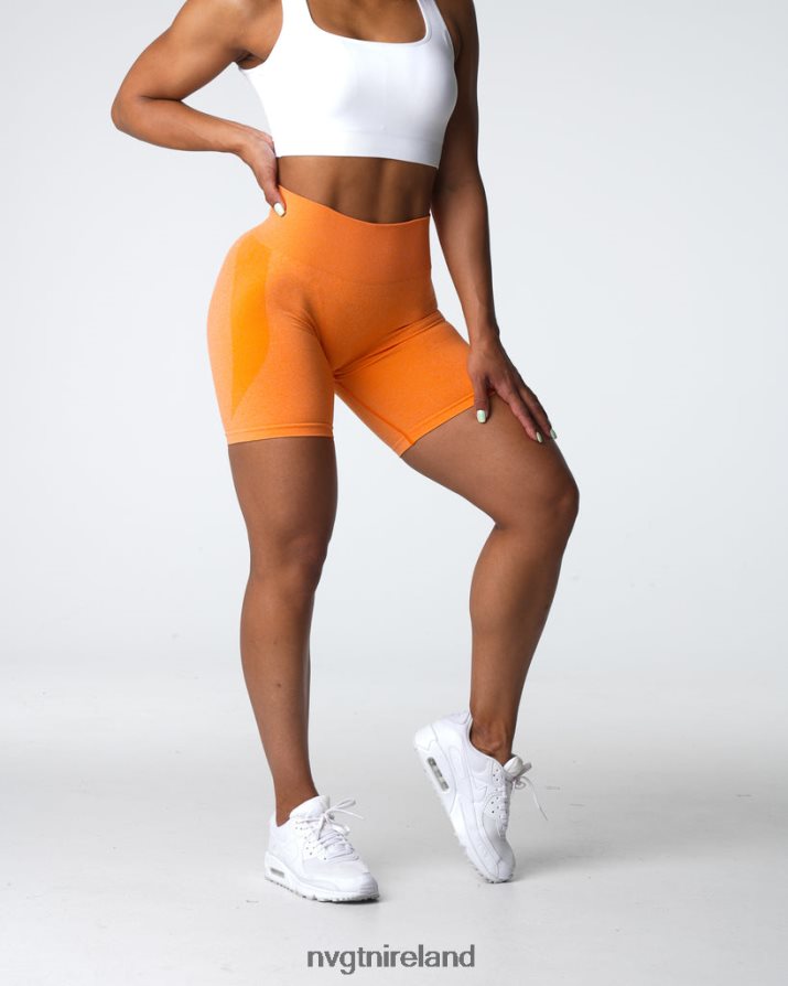 NVGTN Contour Seamless Shorts Fitness Sunset Orange Women VV2PRZ332