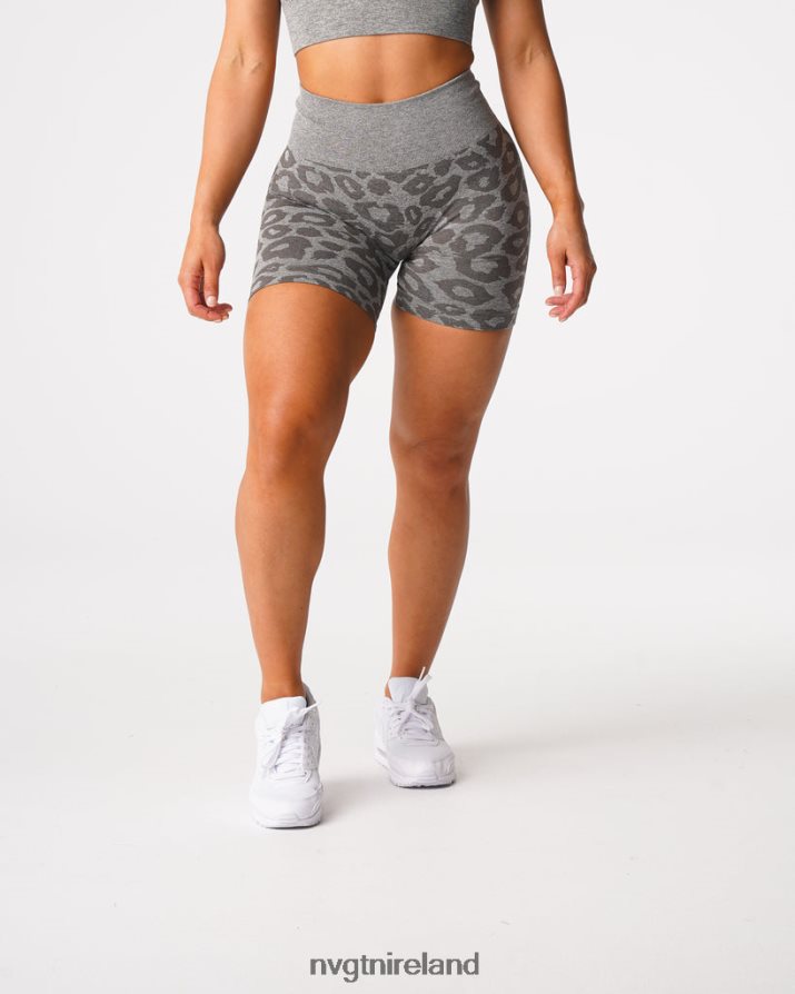 NVGTN Leopard Seamless Shorts Fitness Khaki Green Women VV2PRZ468