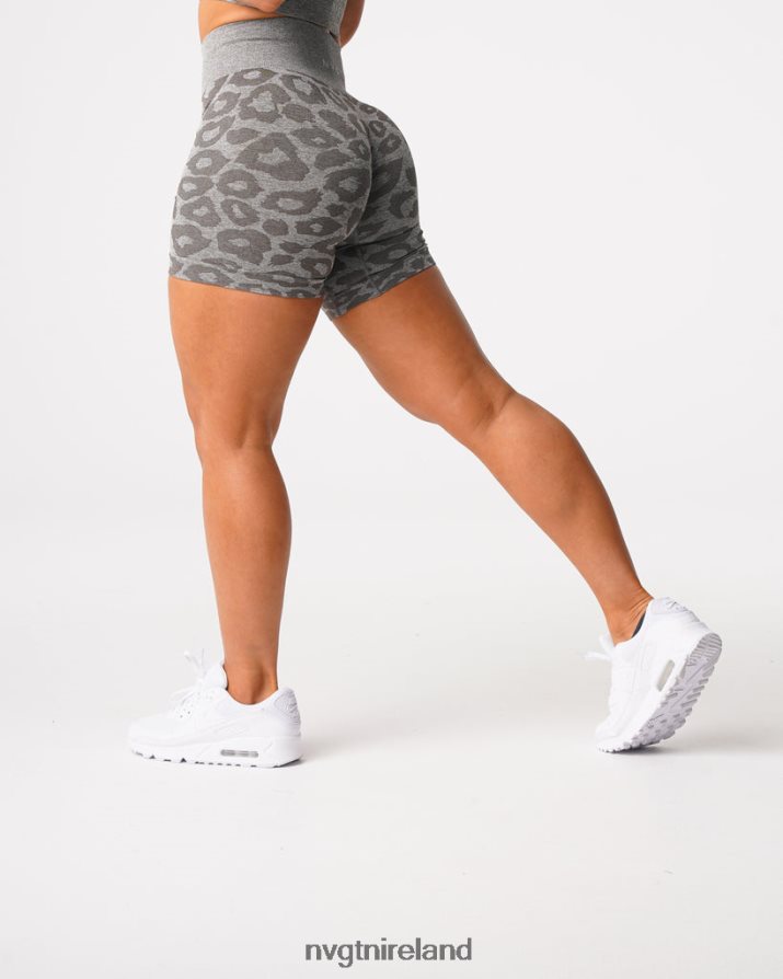 NVGTN Leopard Seamless Shorts Fitness Khaki Green Women VV2PRZ468