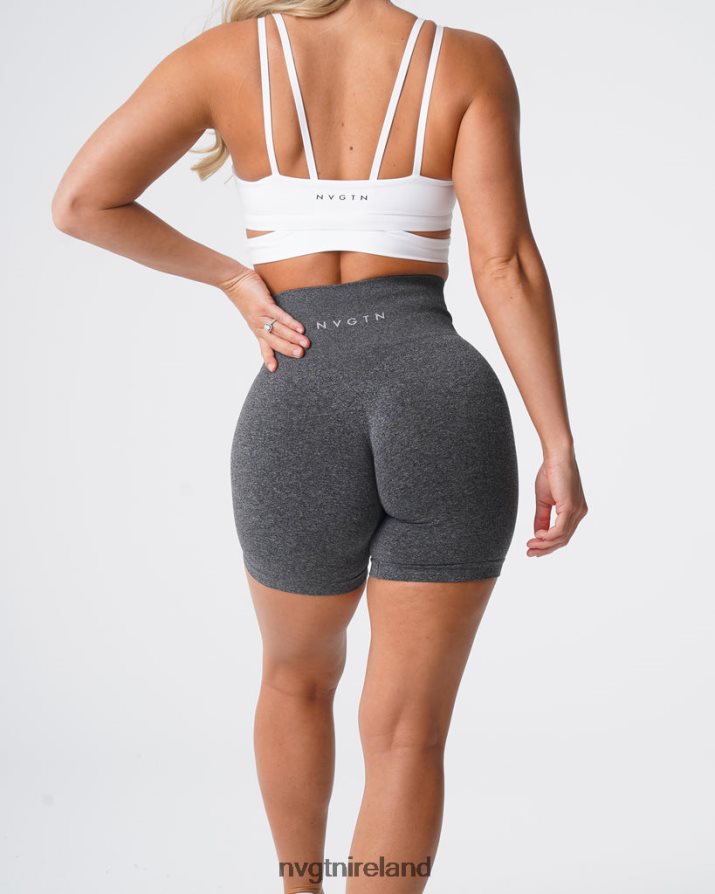 NVGTN Pro Seamless Shorts Fitness Black Speckled Women VV2PRZ357