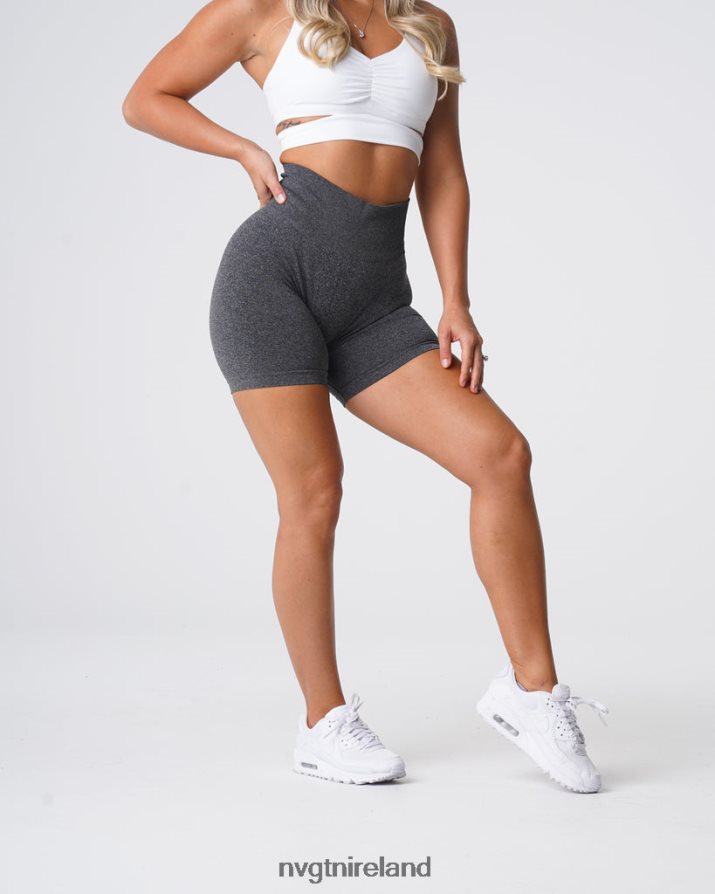 NVGTN Pro Seamless Shorts Fitness Black Speckled Women VV2PRZ357