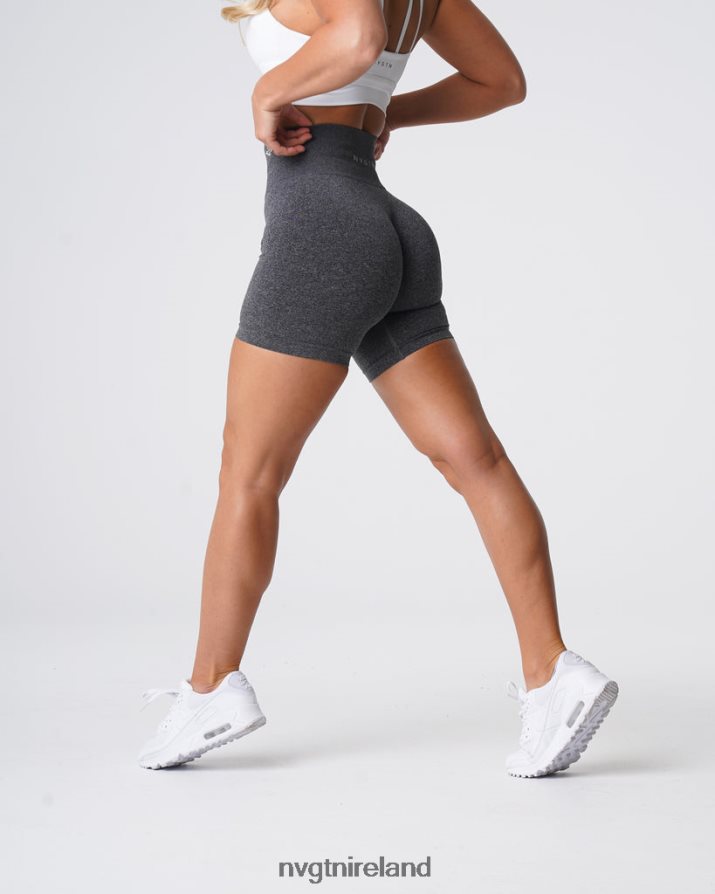 NVGTN Pro Seamless Shorts Fitness Black Speckled Women VV2PRZ357
