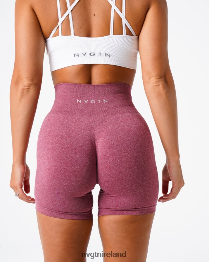NVGTN Pro Seamless Shorts Fitness Maroon Women VV2PRZ385
