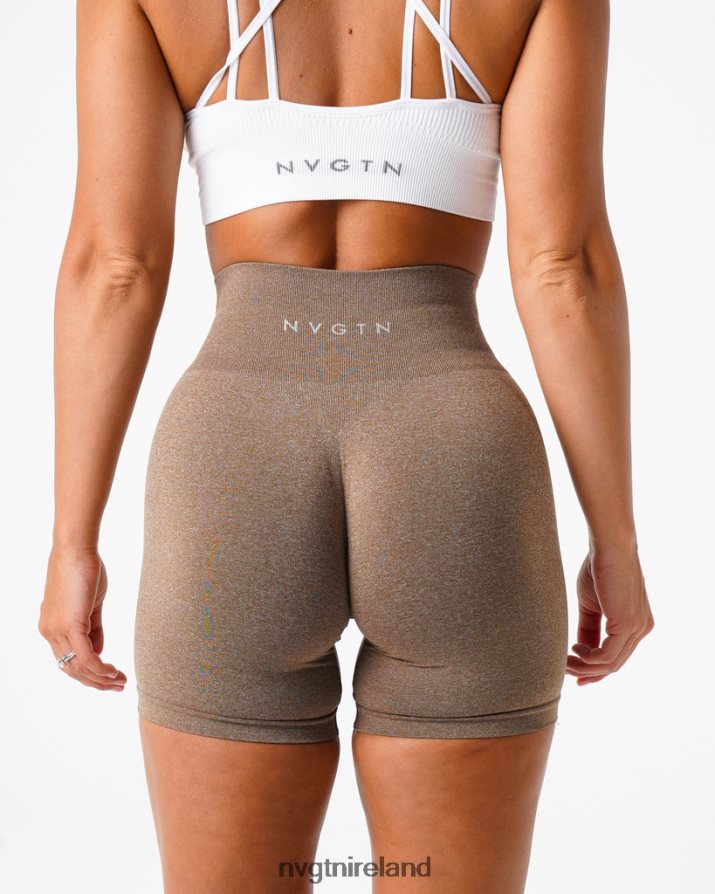 NVGTN Pro Seamless Shorts Fitness Mocha Women VV2PRZ387