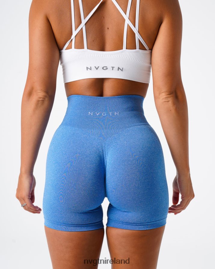 NVGTN Pro Seamless Shorts Fitness Ocean Blue Women VV2PRZ389