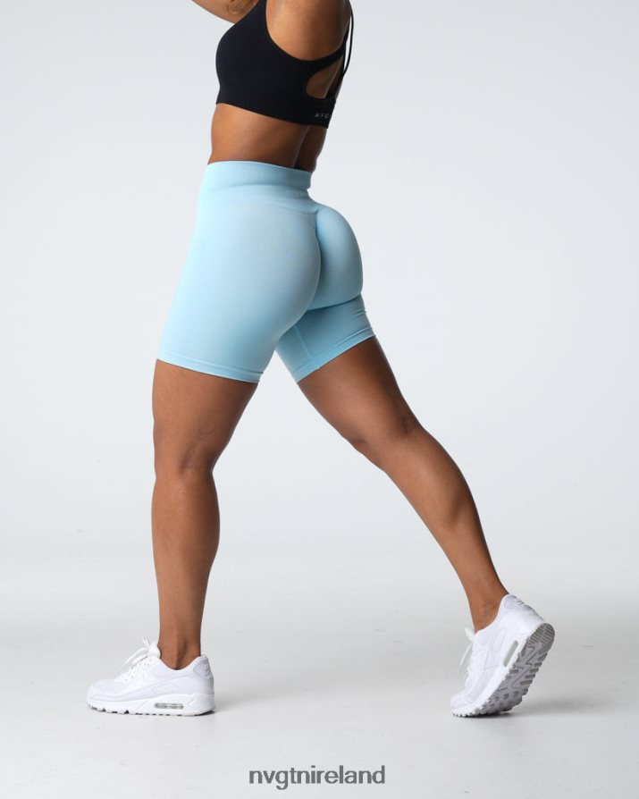 NVGTN Pro Seamless Shorts Fitness Pastel Blue Women VV2PRZ360
