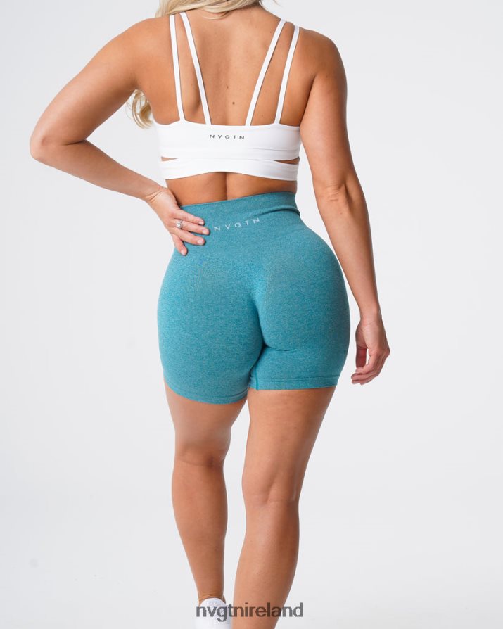 NVGTN Pro Seamless Shorts Fitness Teal Women VV2PRZ380