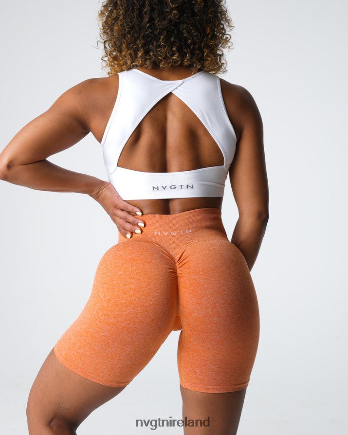 NVGTN Scrunch Seamless Shorts Fitness Burnt Orange Women VV2PRZ401