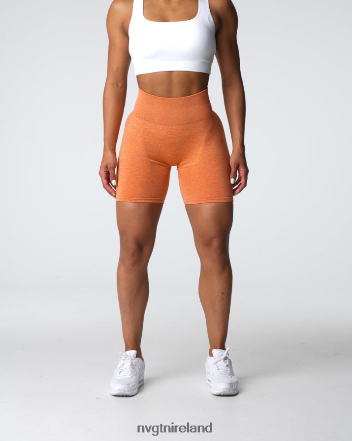 NVGTN Scrunch Seamless Shorts Fitness Burnt Orange Women VV2PRZ401