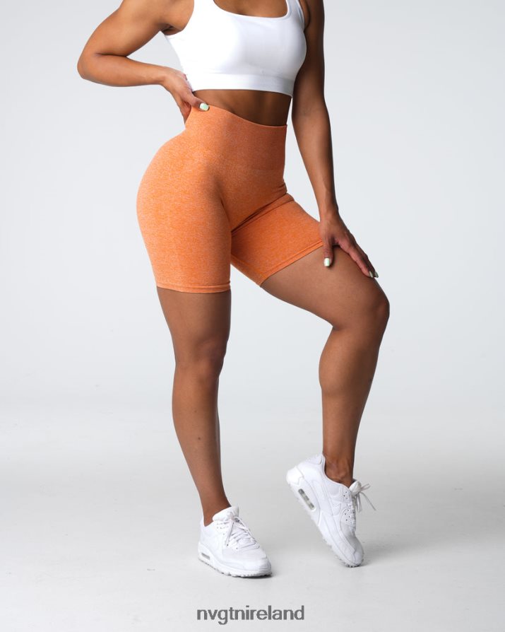 NVGTN Scrunch Seamless Shorts Fitness Burnt Orange Women VV2PRZ401