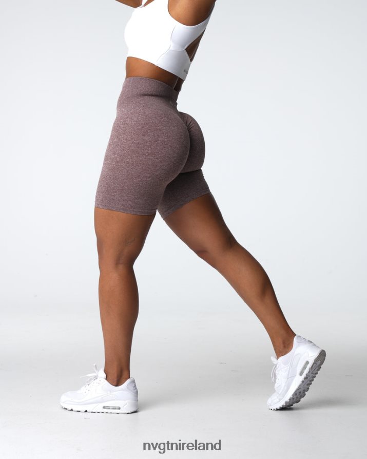 NVGTN Scrunch Seamless Shorts Fitness Cocoa Women VV2PRZ411