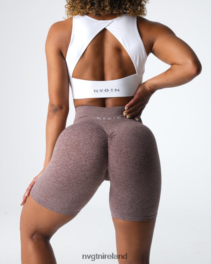 NVGTN Scrunch Seamless Shorts Fitness Cocoa Women VV2PRZ411