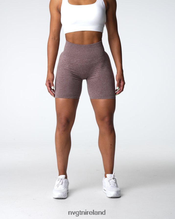 NVGTN Scrunch Seamless Shorts Fitness Cocoa Women VV2PRZ411